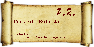 Perczell Relinda névjegykártya